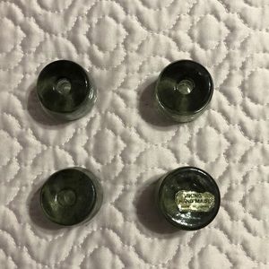 Vintage Viking glass candle holders - set of 4.